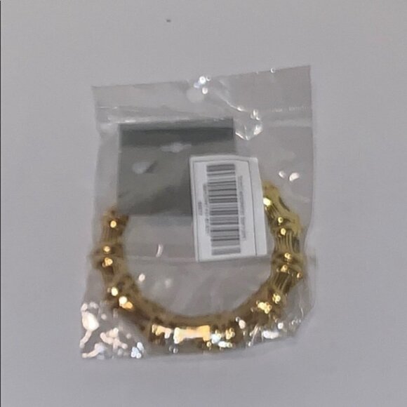 GOLD  Tone Hoop Earrings - NWT - Picture 5 of 6